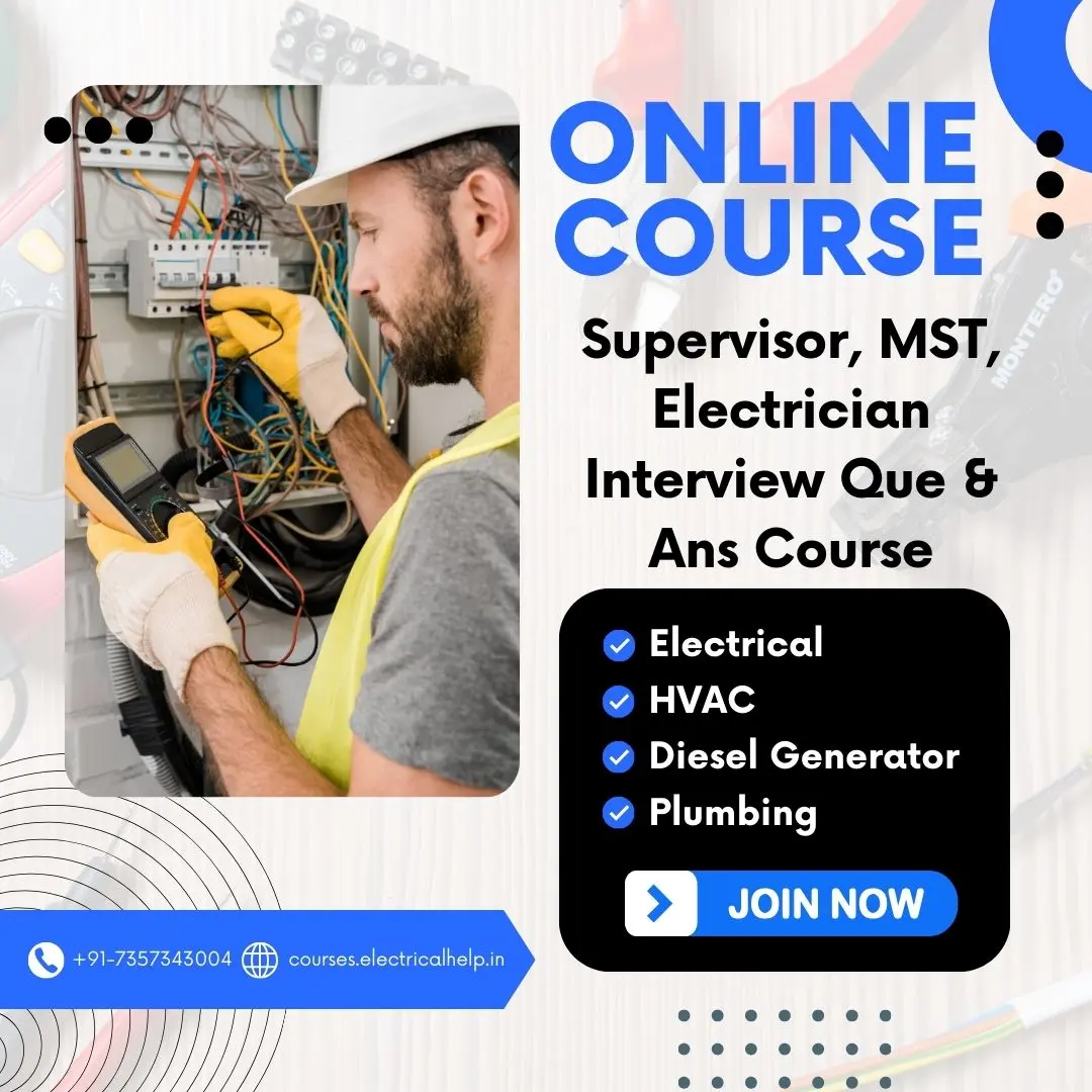 MST, Electrician & Supervisor Interview QnA Course