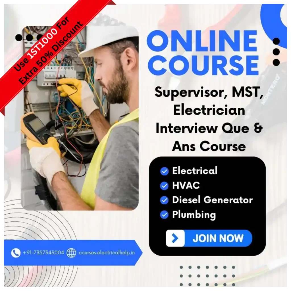 Supervisor mst electrician interview course